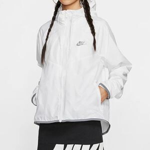 NWOT Nike White Windbreaker Jacket size XL